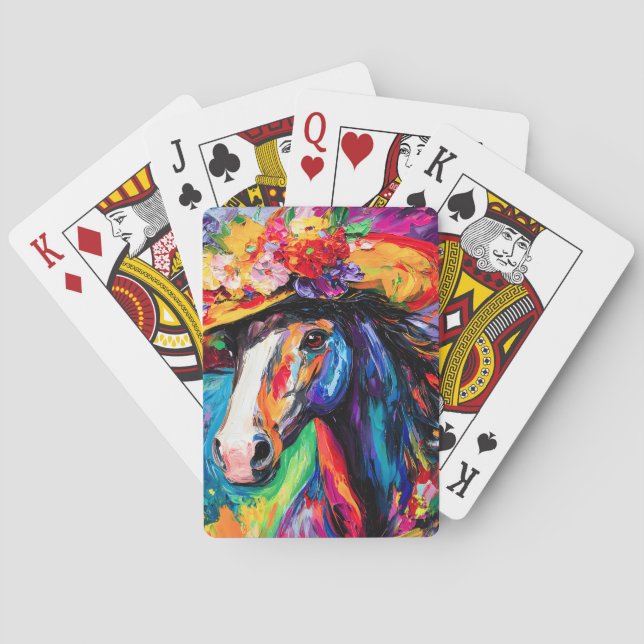 Blommigt Blooming Stallion Casinokort (Baksidan)