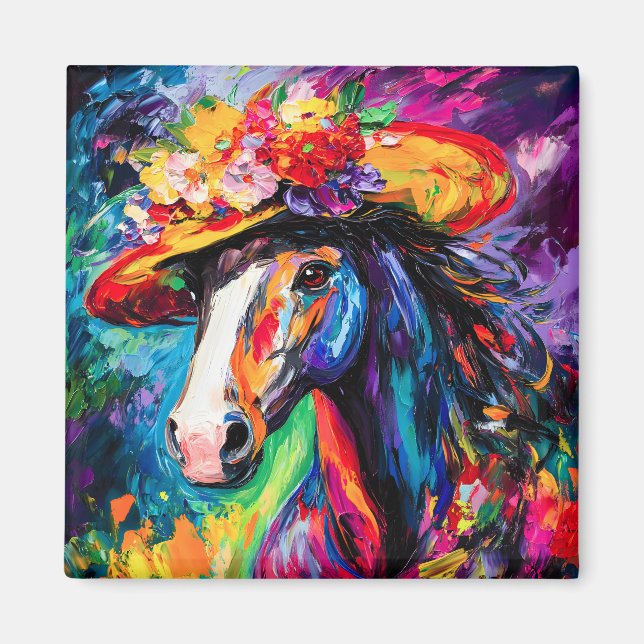 Blommigt Blooming Stallion Magnet (Framsidan)