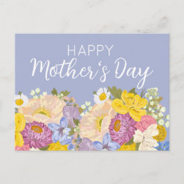 Blommigt Blooms lycklig Mors dag Helg Vykort
