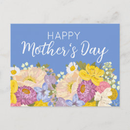 Blommigt Blooms lycklig Mors dag Helg Vykort