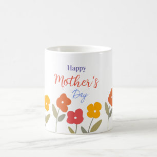 Blommigt Blooms lycklig Mors dag Kaffemugg