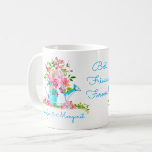 Blommigt Blue Best Friends Anpassningsbar som säge Kaffemugg