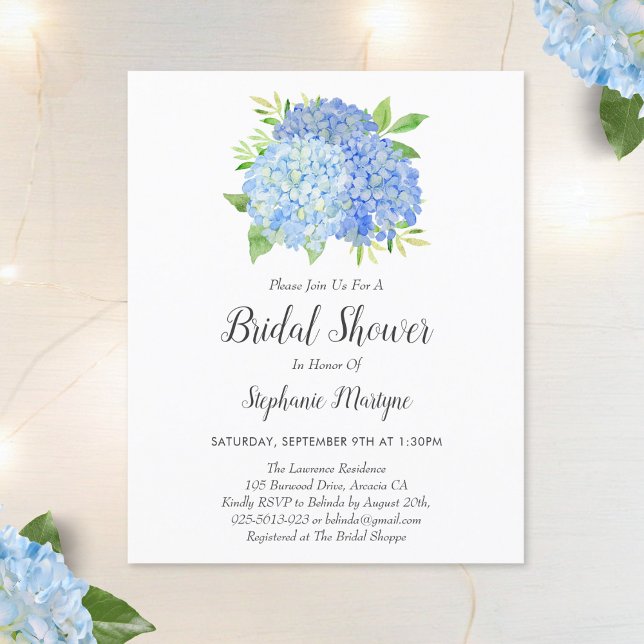 Blommigt Blue Hydrangea Bouquet Budget Möhippa (Skapare uppladdad)