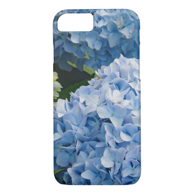 Blommigt Blue Hydrangea Photo Case-Mate iPhone Skal (Baksida)