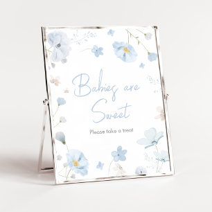 Blommigt Blue Vår Baby i Bloom Spädbarn är Sweet Poster