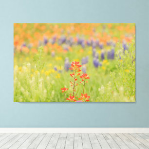 Blommigt Bluebonnet Photo från Texas Backe Land Canvastryck