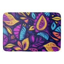 Blommigt Boho Abstrakt färgstark 2