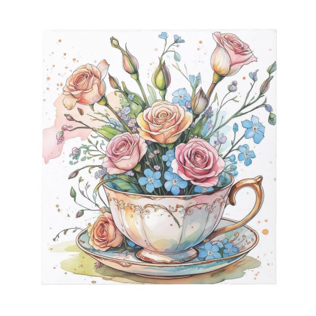 Blommigt boho anteckningsblock (Framsida)