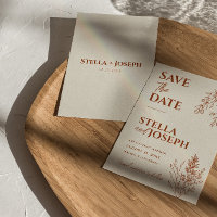 Blommigt Boho Beige Terracotta Herbal Modern Bröll