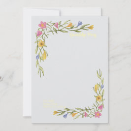 Blommigt Boho College Graduation Party bjudan Spara Datumet