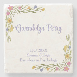 Blommigt Boho College Graduation Party Stenunderlägg