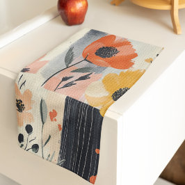 Blommigt Boho Patchwork Kökshandduk