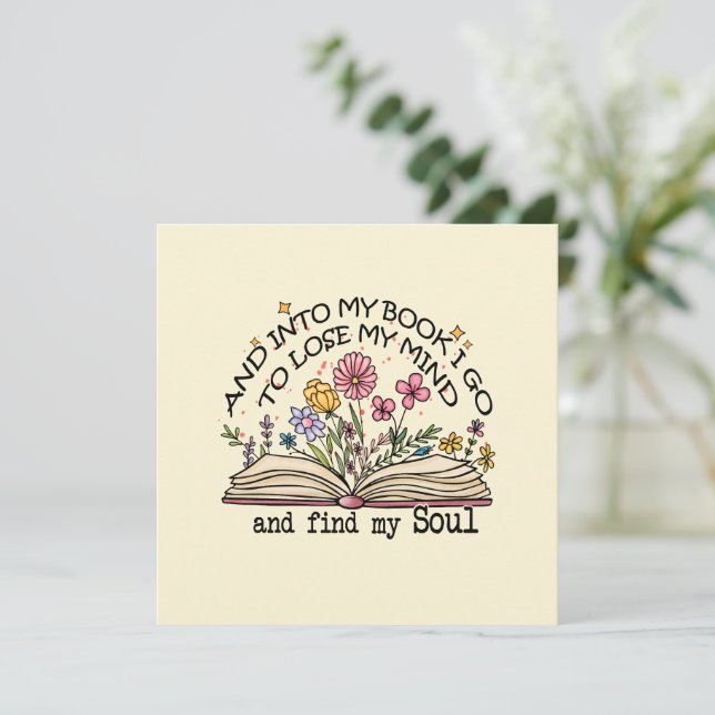 Blommigt Bok Älskare (Stående Fram)