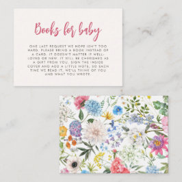 Blommigt Bokar för för Baby-höljeskort Tilläggskort