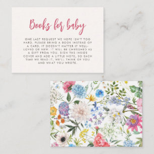 Blommigt Bokar för för Baby-höljeskort Tilläggskort