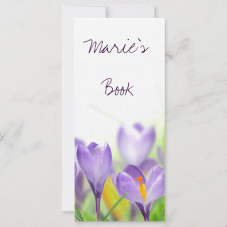 blommigt bokmärken