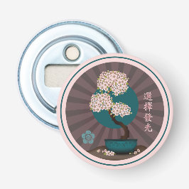 Blommigt bonsai "Välj att visa asiatisk konst" Flasköppnare