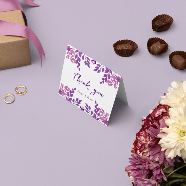 Blommigt Bord Tack Kort (Skapare uppladdad)