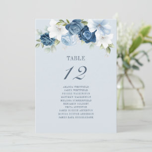 Blommigt Bordsnummer 12 Dusty Blue Seating Chart