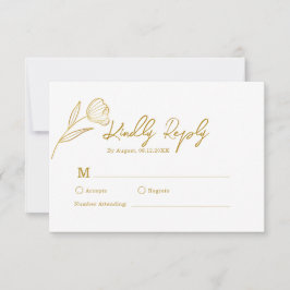 Blommigt Botanical Boho Minimal Bröllop OSA Kort