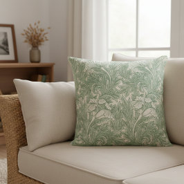 Blommigt Botanical Pillow William Morris Art Kudde