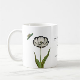 Blommigt Botanisk fjäril Kaffemugg