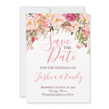 Blommigt Botanisk Rosa Peony Boho Bröllop