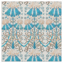 Blommigt Botaniska Fransken Art nouveau Blue Beige