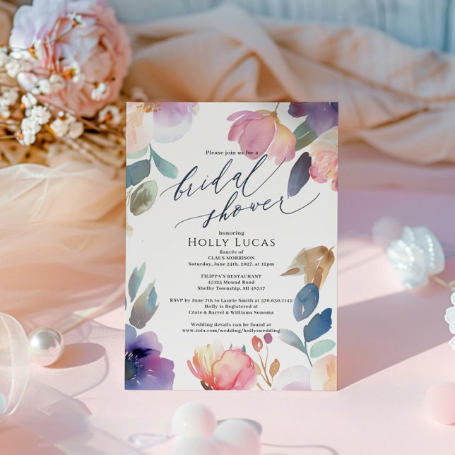 Blommigt Botaniska Inbjudningskort för möhippan (Skapare uppladdad)