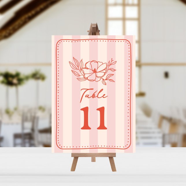 Blommigt Botaniskt Rosa Rand Bröllop Inbjudningar (Skapare uppladdad)