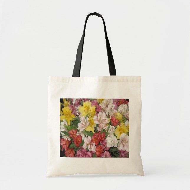 Blommigt Bouquet Bag Tygkasse (Framsidan)