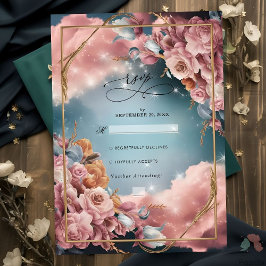 Blommigt Bouquet Bra Selection Luxury Bröllop OSA Kort