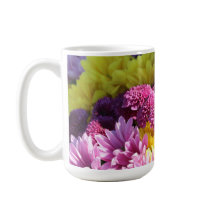 Blommigt Bouquet, Daisy för Rosa och Gult