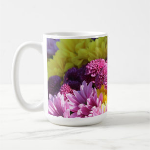 Blommigt Bouquet, Daisy för Rosa och Gult Kaffemugg