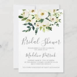 Blommigt Bouquet-Möhippa Inbjudningar