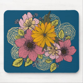 Blommigt Bouquet Mouse Pad Musmatta