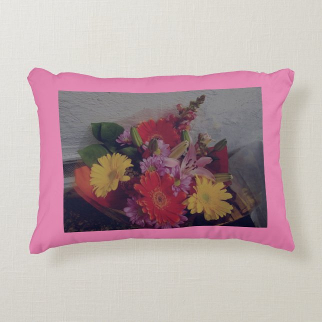Blommigt Bouquet Pillow Prydnadskudde (Framsidan)