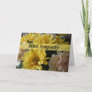 Blommigt Bouquet stort teckensnittssymbolkort Kort