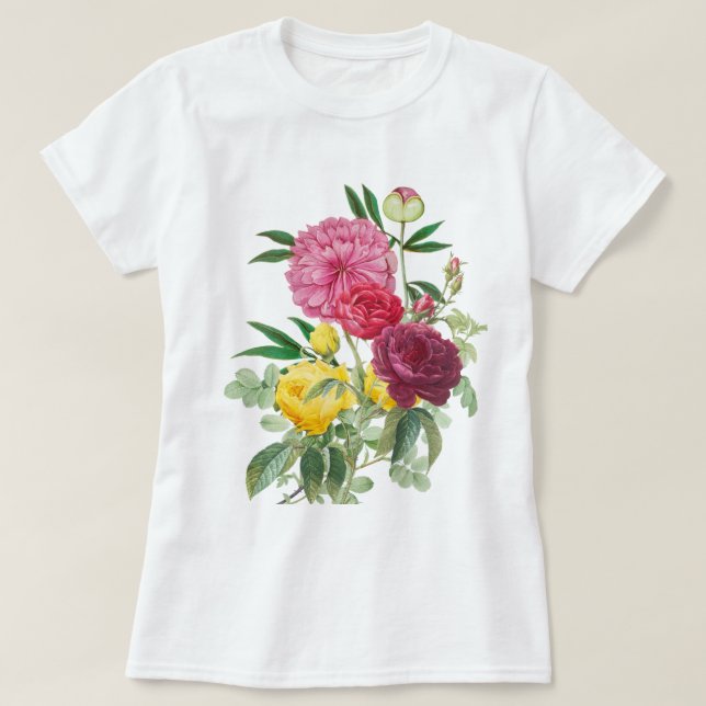 Blommigt Bouquet T Shirt (Design framsida)