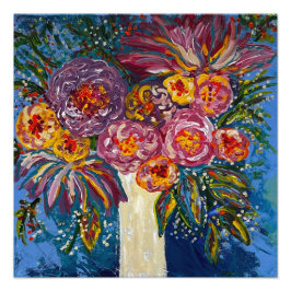 Blommigt Bouquet-utskrift Fototryck