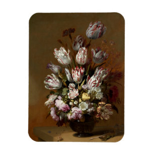 Blommigt Bouquet - Vintage Dutch Fine Art Hello Li Magnet