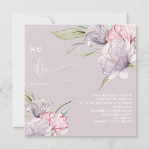 *~* Blommigt Bouquets AR15 OSA  QR BRÖLLOP Inbjudningar