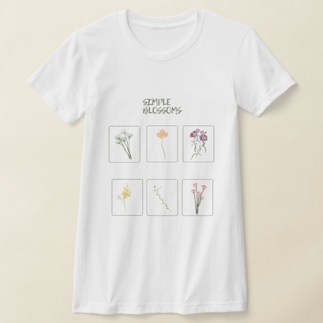 Blommigt Box T-Shirt (Laydown)