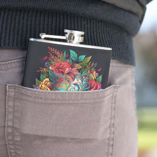 Blommigt Brasiliansk karnivalmask Fickplunta (In Situ)