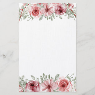 Blommigt Brevpapper
