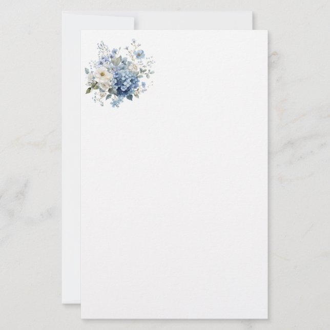 Blommigt brevpapper (Framsida)