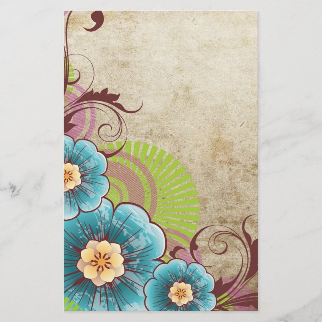 Blommigt Brevpapper (Framsida)