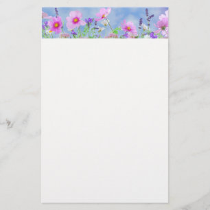 Blommigt Brevpapper