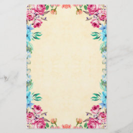Blommigt Brevpapper