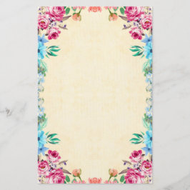 Blommigt Brevpapper